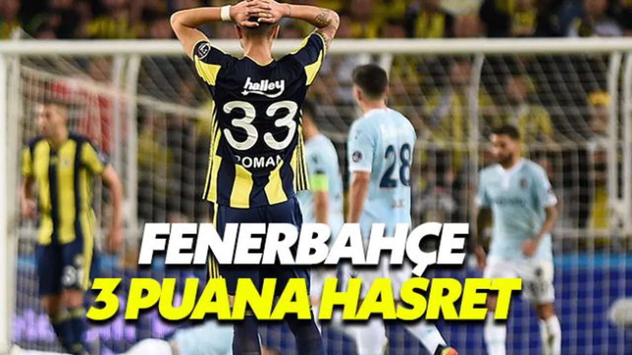 Fenerbahçe 3 puana hasret kaldı