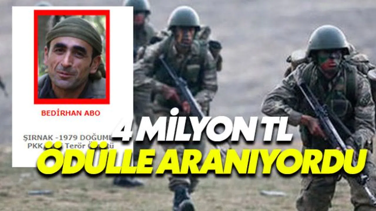 Kırmızı kategoride yer alan terörist 'Bedirhan Abo' etkisiz hale getirildi