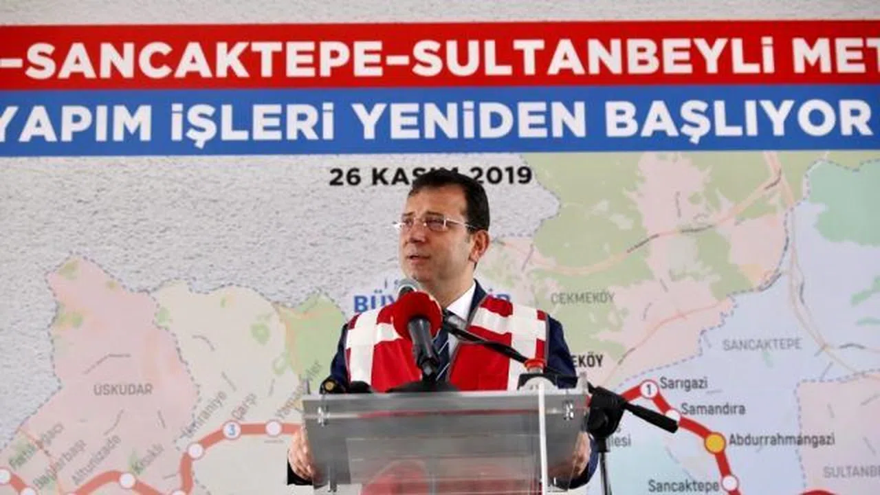 Çekmeköy–Sancaktepe–Sultanbeyli Metro Hattı'na Ekrem İmamoğlu el attı