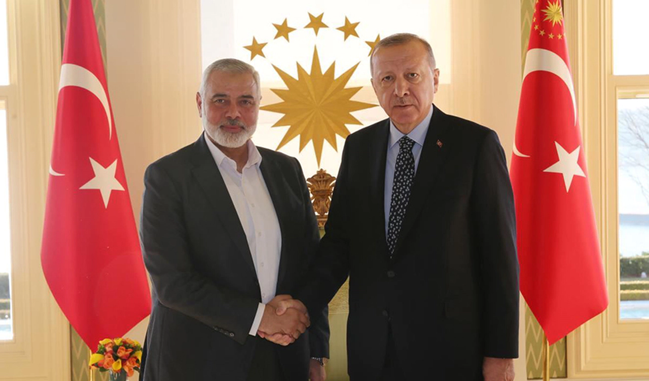 Erdoğan ve Hamas Lideri Haniyye Gazze Ateşkesi için Görüştü