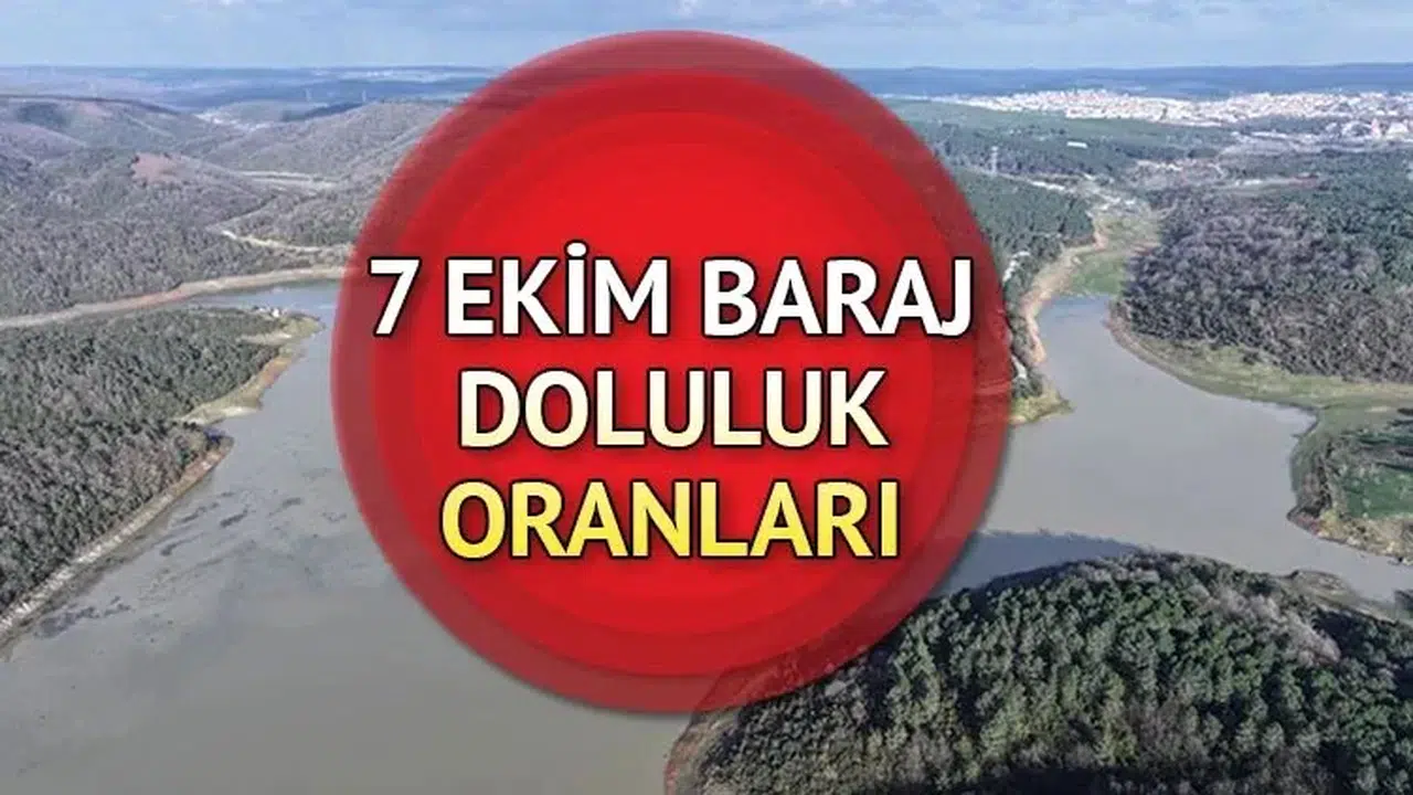 İstanbul Baraj Doluluk Oranları 7 Ekim 2025