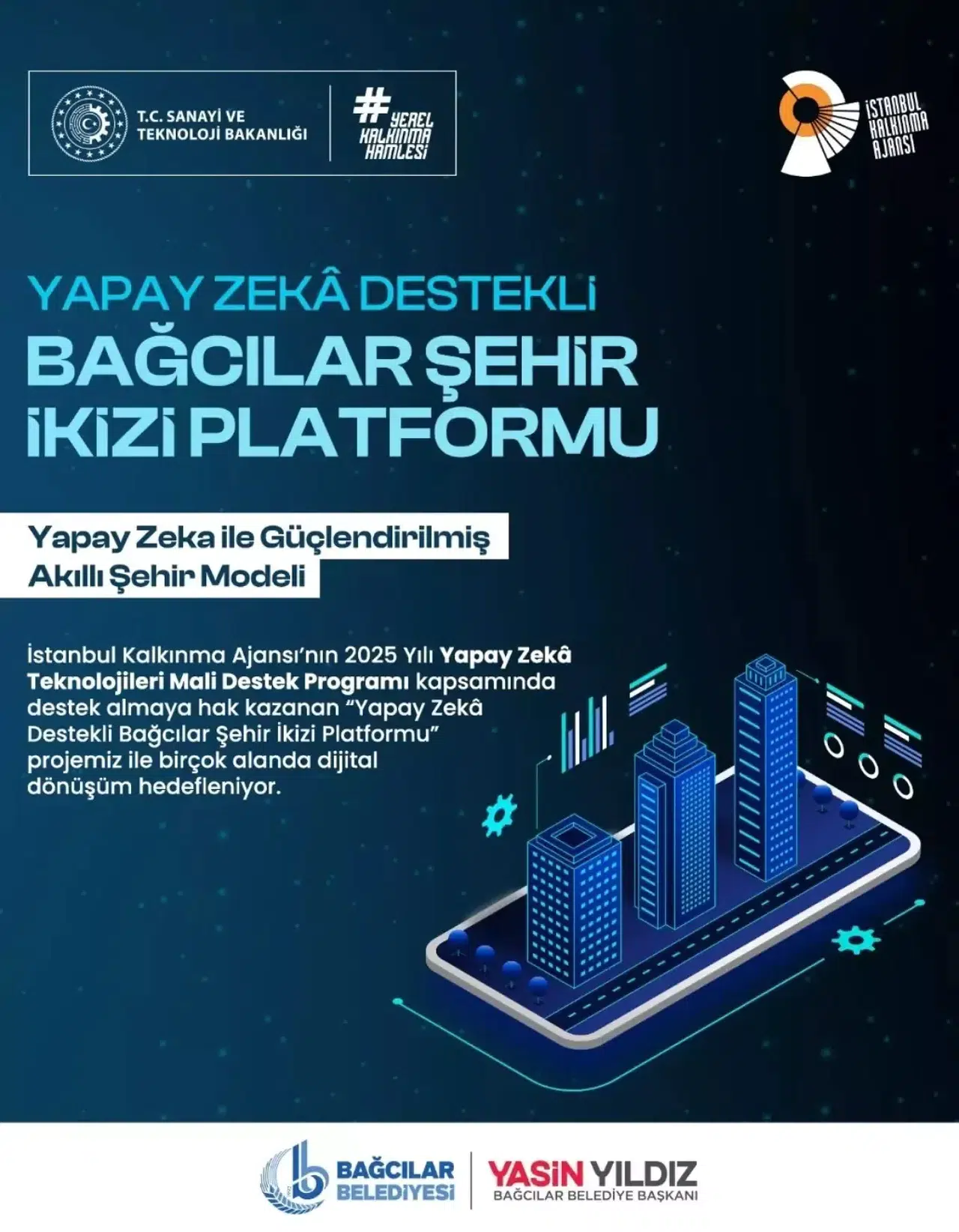 Bağcılar Belediyesi'nden 3 Boyutlu Dijital Şehir İkizi Projesine Önemli Destek