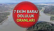 İstanbul Baraj Doluluk Oranları 7 Ekim 2025