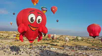 Kapadokya Balon Festivali başladı: 30 figürlü balon uçtu