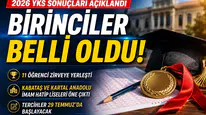 2026 YKS birincileri belli oldu: 11 öğrenci zirvede