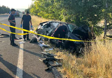Nevşehir'de devrilen otomobildeki gurbetçi aileden 3 kişi öldü, 1 kişi yaralandı