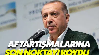 Cumhurbaşkanı Erdoğan af tartışmalarını bitirdi