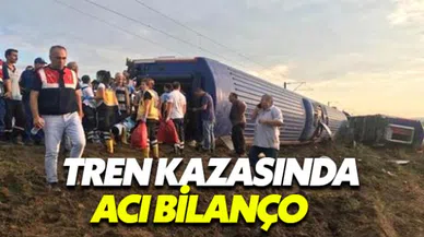 Çorlu'da meydana gelen tren kazasında acı bilanço
