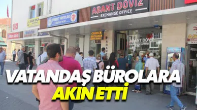 Erdoğan'ın çağrısına yanıt veren vatandaşlar döviz bürolarına akın etti