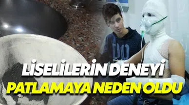 Liselilerin kimya deneyi faciaya neden oluyordu