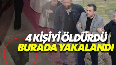 4 kişinin katili evindeki kuyuda yakalandı
