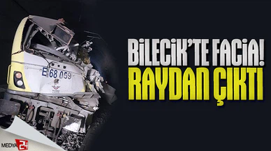 Bilecik'te tren faciası: 2 makinist ölü