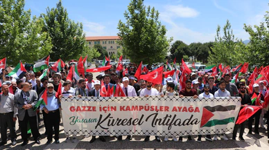 Kahramanmaraş’ta Filistin’e destek yürüyüşü düzenlendi