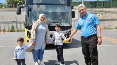 6 ve 2 yaşındaki kardeşleri otobüs şoförü kurtardı