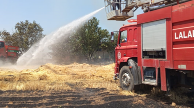 Edirne’de anız yangını 10 dekar araziyi küle çevirdi