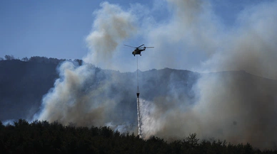 İzmir’deki orman yangını büyüyor bir kişi gözaltında