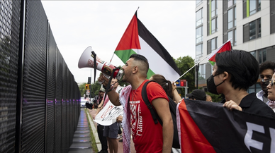 Beyaz Saray önünde Netanyahu protestosu