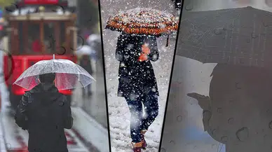 Meteoroloji Genel Müdürlüğü'nden Uyarı: 9 İlde Kar, 6 İlde Sağanak Yağış Bekleniyor