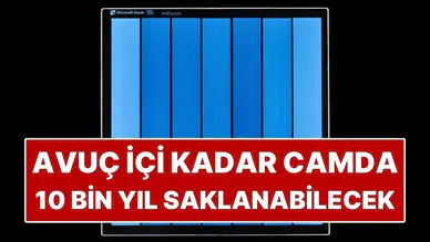 Veriler Avuç İçi Kadar Cam Parçasında 10 Bin Yıl Nasıl Saklanabilir?