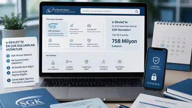 e-Devlet’te en çok kullanılan hizmet belli oldu: SGK zirvede