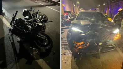 Beşiktaş'ta motosikletle sollama yapan Berat Salih Baykal hayatını kaybetti; kaza anı güvenlik kamerasında kaydedildi