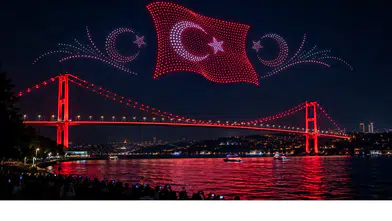 İstanbul’da 1500 dronlu gösteri