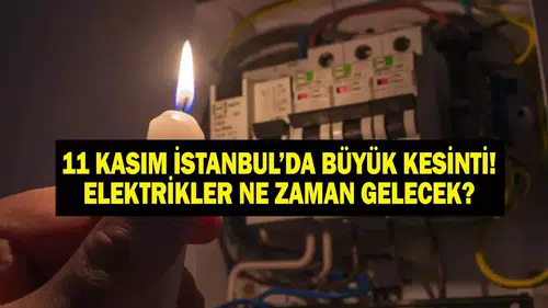 11 Kasım İstanbul Elektrik Kesintisi: BEDAŞ Duyurdu