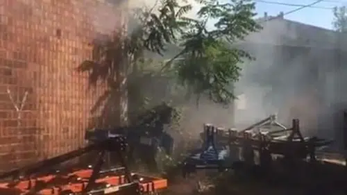 İnegöl'deki Hayvan Çiftliğinde Yangın: 1 Kişi Hastaneye Kaldırıldı