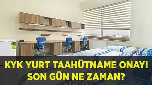 KYK Yurt Taahütname Onay Ekranı ve Son Tarih