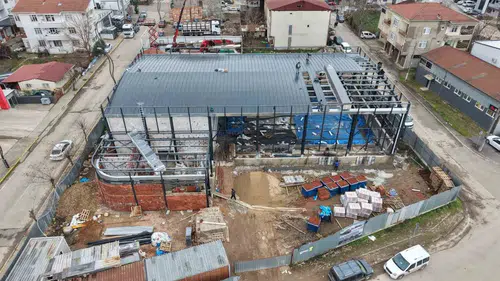Başiskele Vezirçiftliği Kapalı Spor Salonu İnşaatı Devam Ediyor
