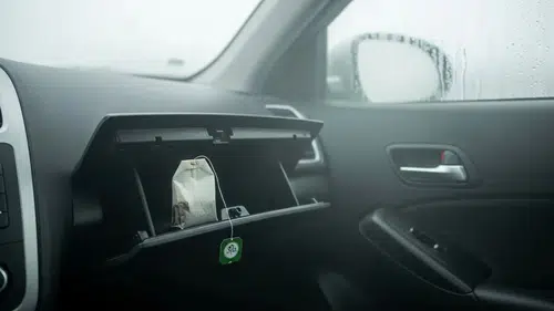 Soğuk Havada Görüş Kaybına Son: Araç İçinde Çay Poşetiyle Önlem