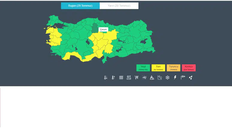 Meteoroloji’den 14 il için kuvvetli rüzgâr uyarısı