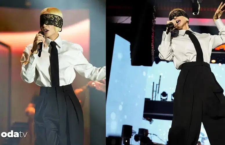 Gülşen Sahne Performansında Dikkat Çeken Kıyafeti ve Dantel Detayı